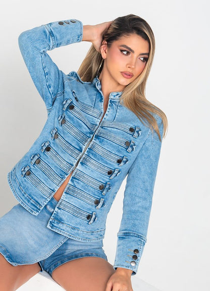 Chaqueta Denim Azul Claro