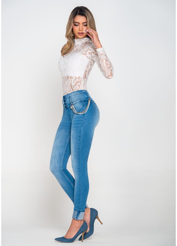 Body manga larga Blonda Blanca