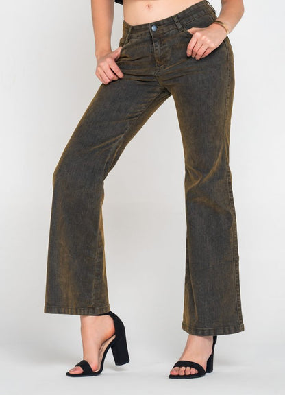 Jean palazzo tornasol azul verde
