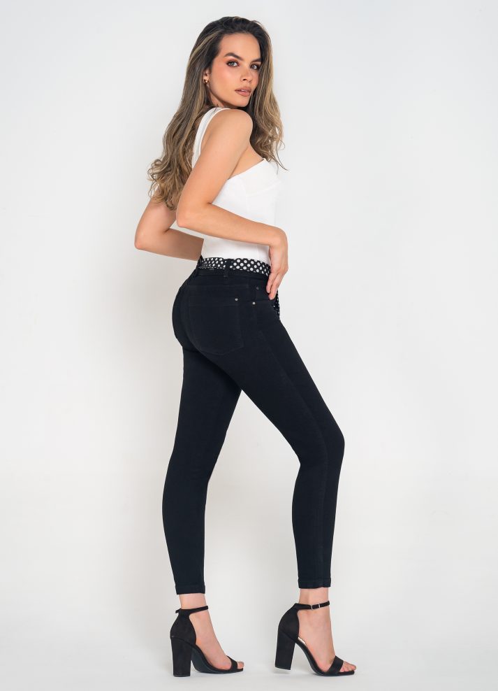 Jean skinny con un botón