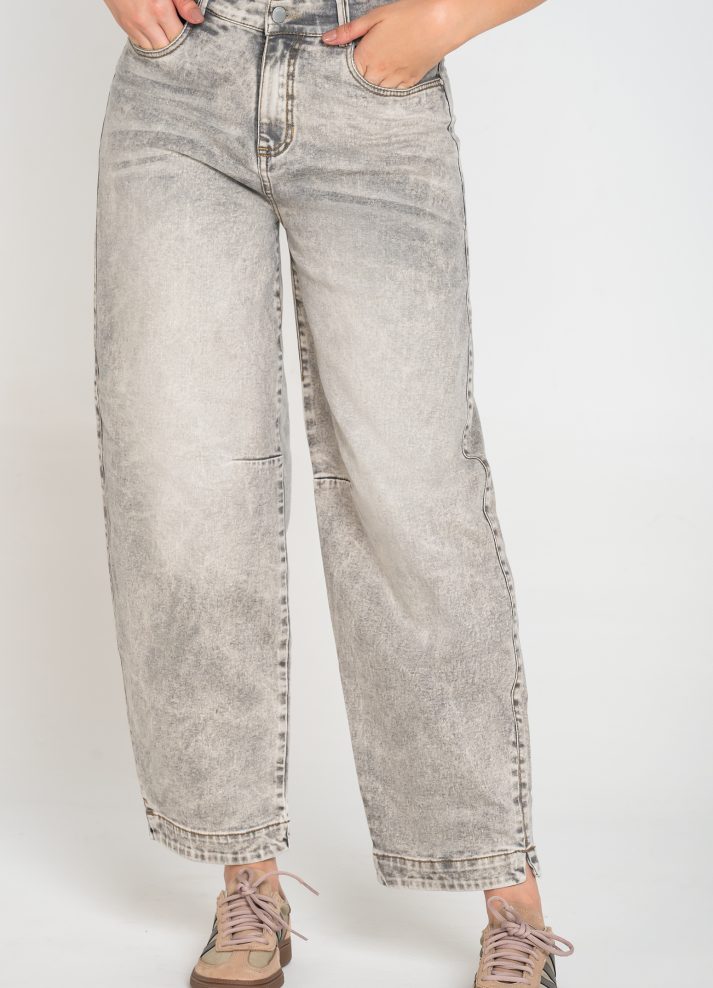 Jean balloon blusa 1 botón