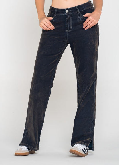 Jean palazzo tornasol gris azul