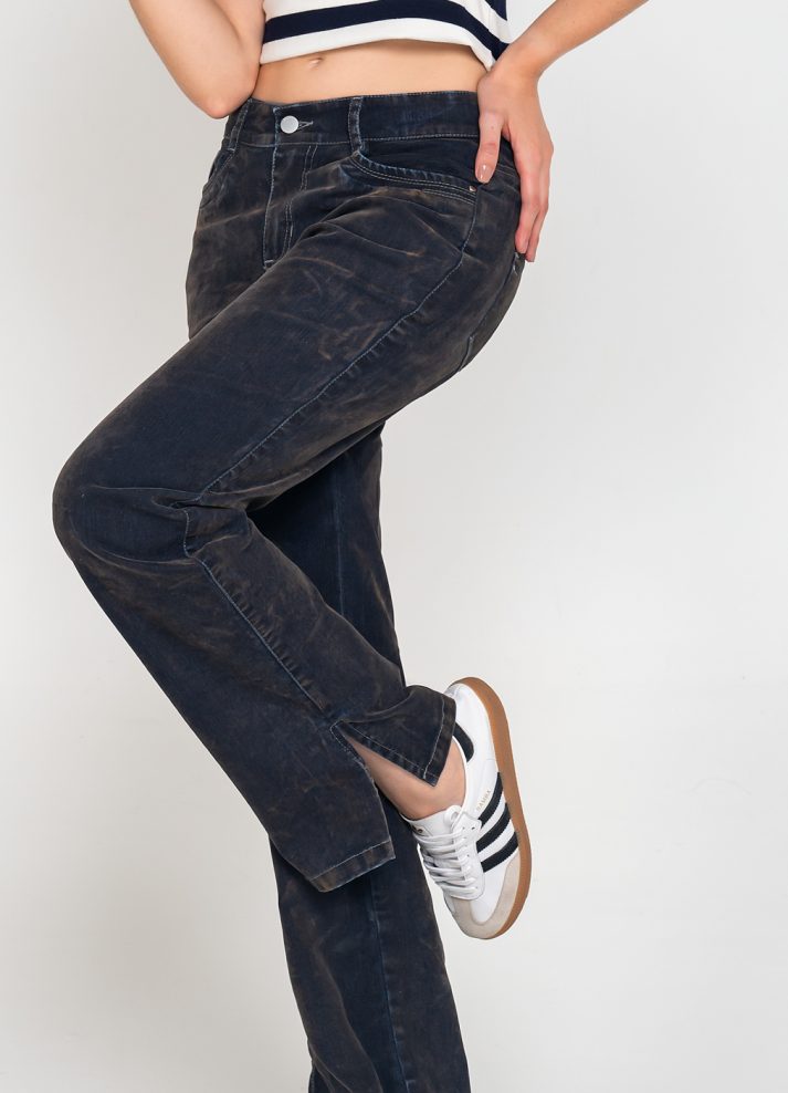 Jean palazzo tornasol gris azul