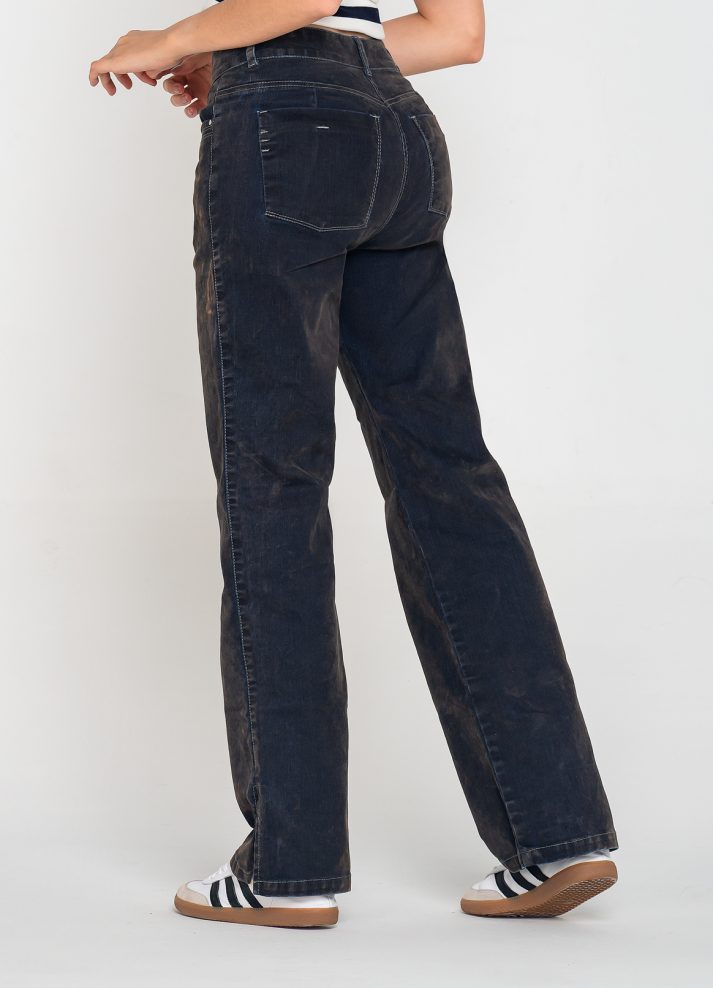 Jean palazzo tornasol gris azul