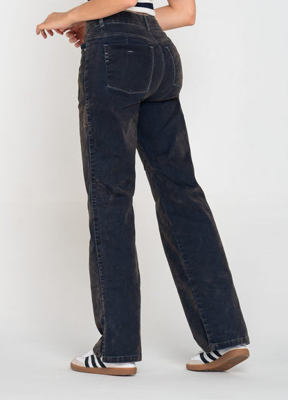 Jean palazzo tornasol gris azul