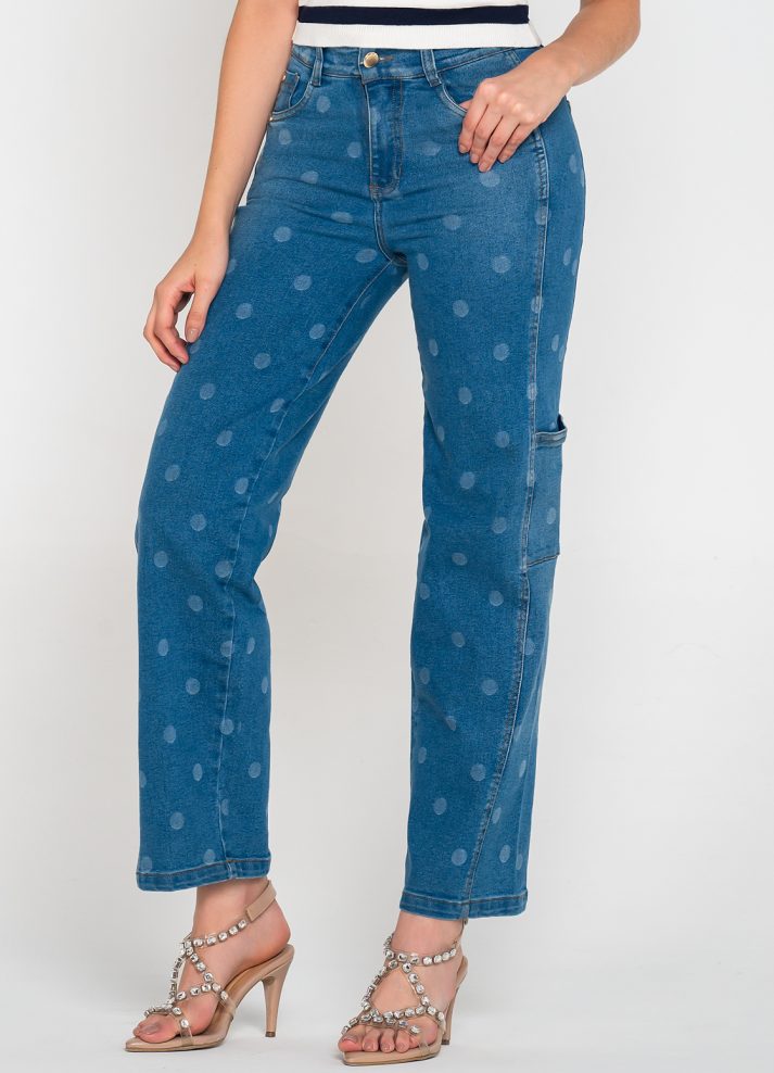 Jean palazzo con lunares