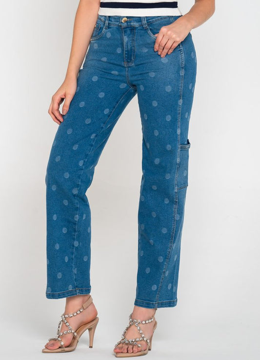 Jean palazzo con lunares