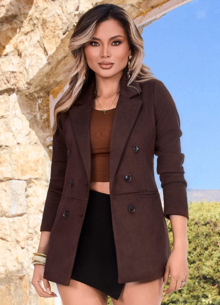 Blazer cuello solapa