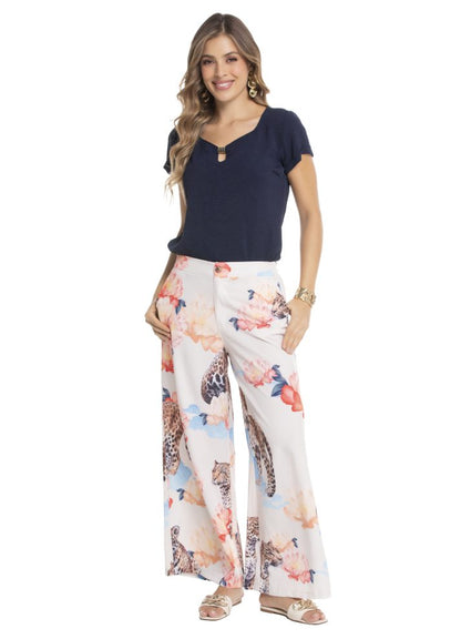 Blusa manga corta escote en V