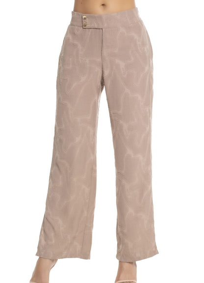 Pantalón bota ancha con cinturón