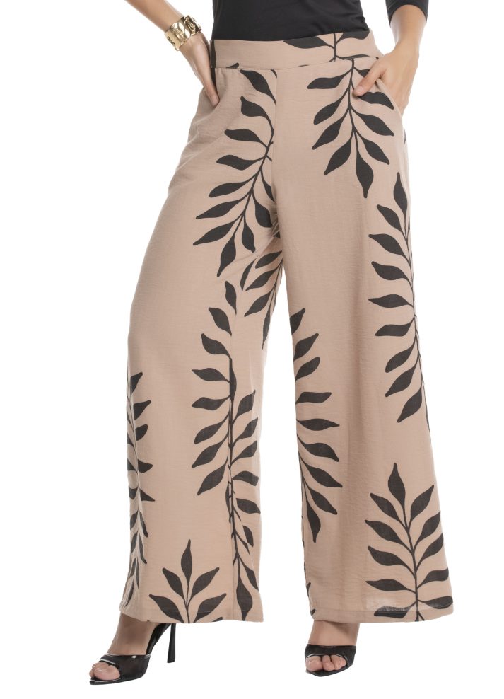 Pantalón bota ancha con cinturón