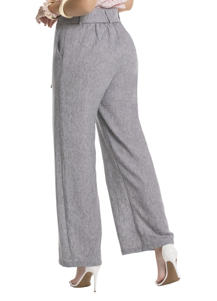 Pantalón bota ancha pretina alta