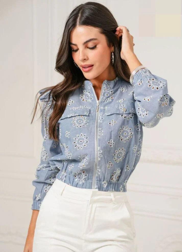 Chaqueta bordada - Ropa Colombiana by Victoria Herrera