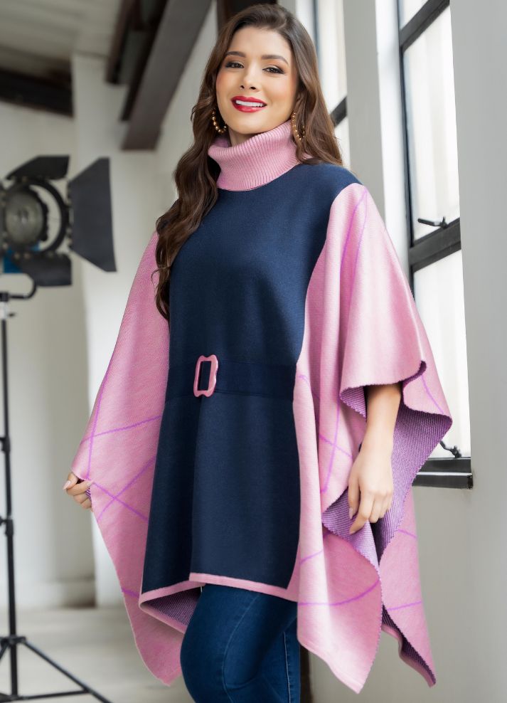 Women's turtleneck ruana. 100% Colombian clothing | International ...