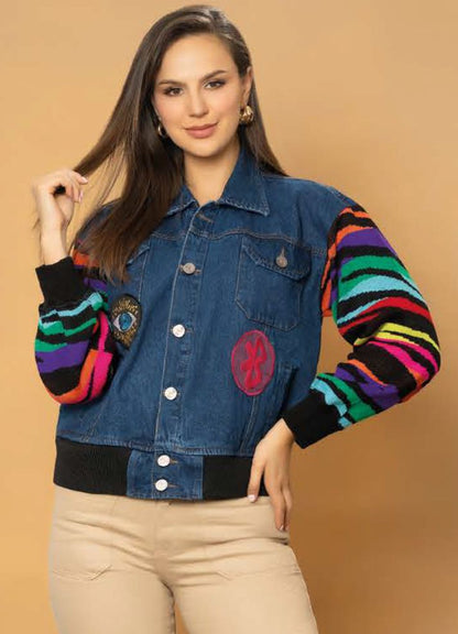 Chaqueta mangas colores