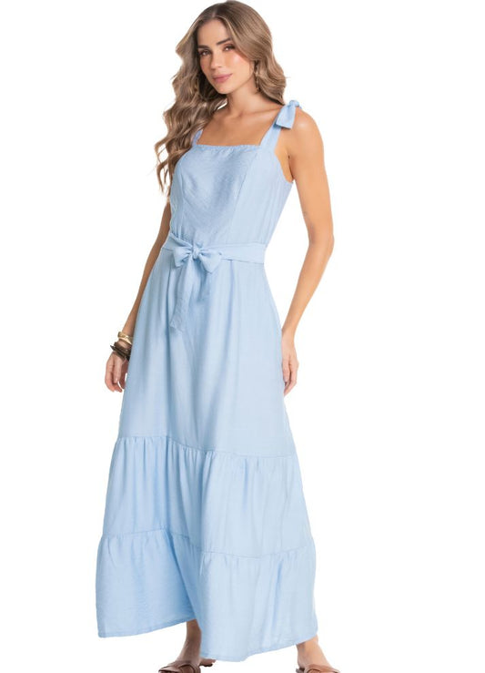 Vestido largo de tirantes